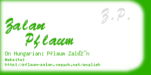 zalan pflaum business card